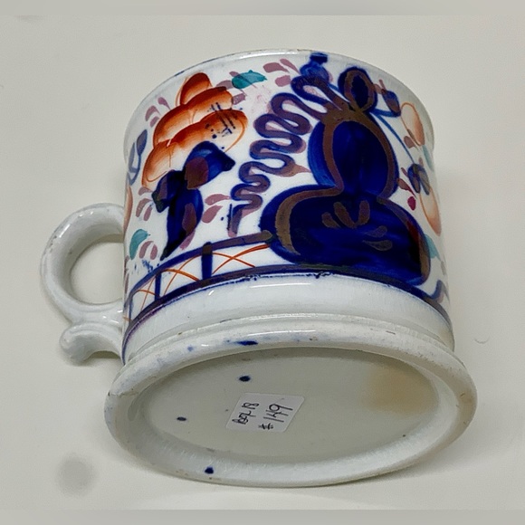 19th Century Antique Gaudy Welsh Oyster Pattern Hand Painted Staffordshire Mug - Picture 10 of 16
